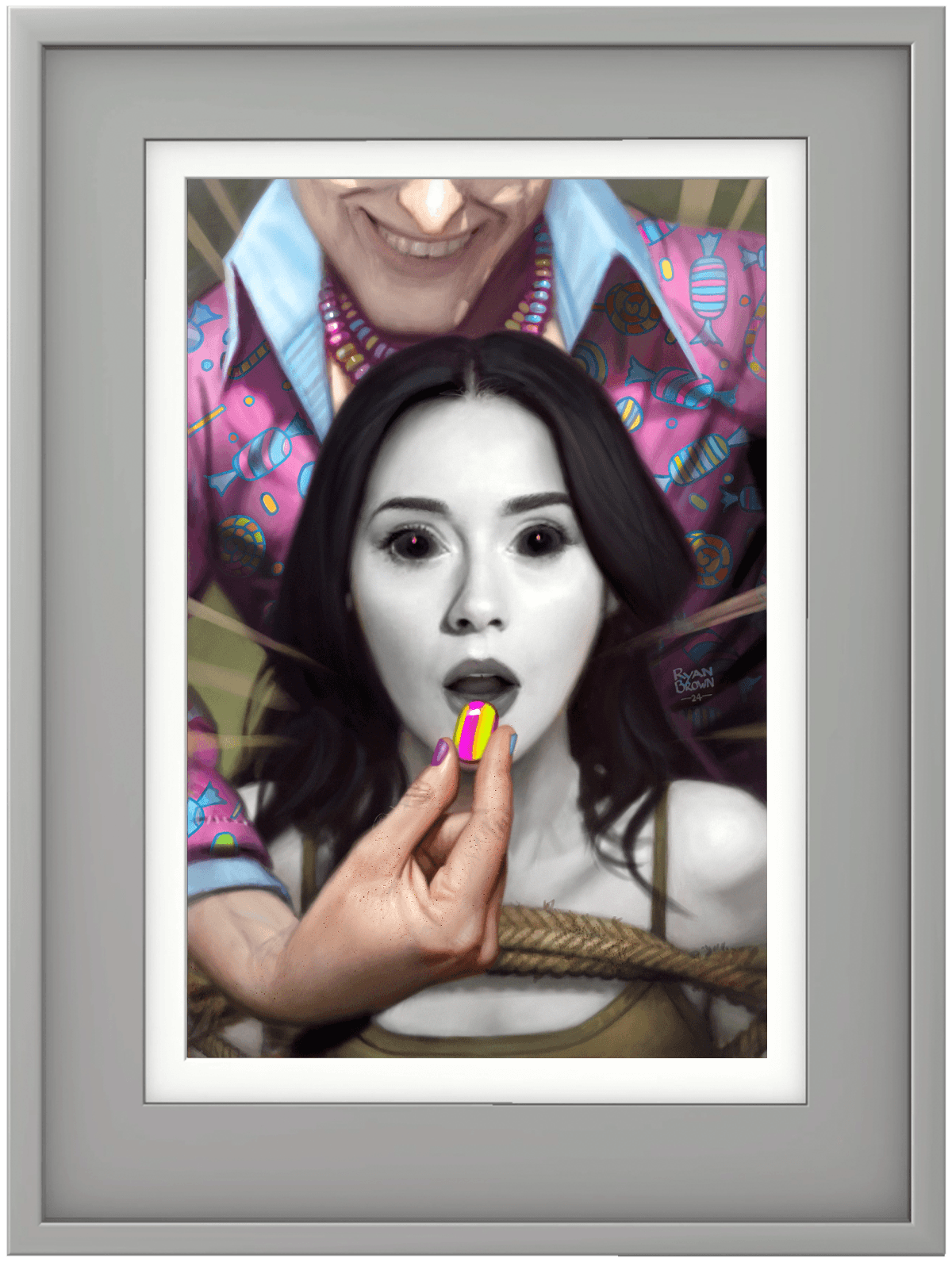 The Addiction #2 - Ryan Brown Exclusive Framed Artwork image 1
