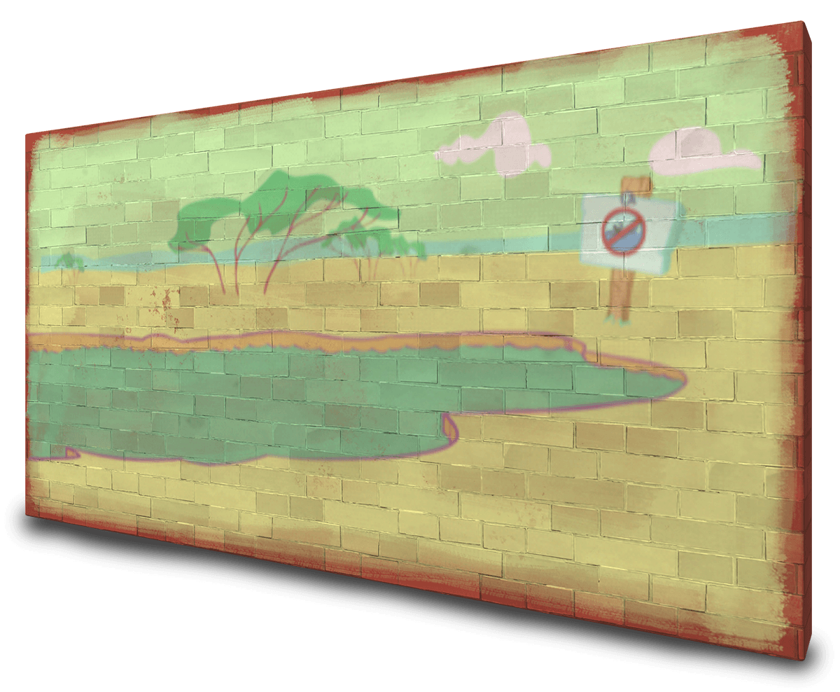 Water You Wading For Mural image 1