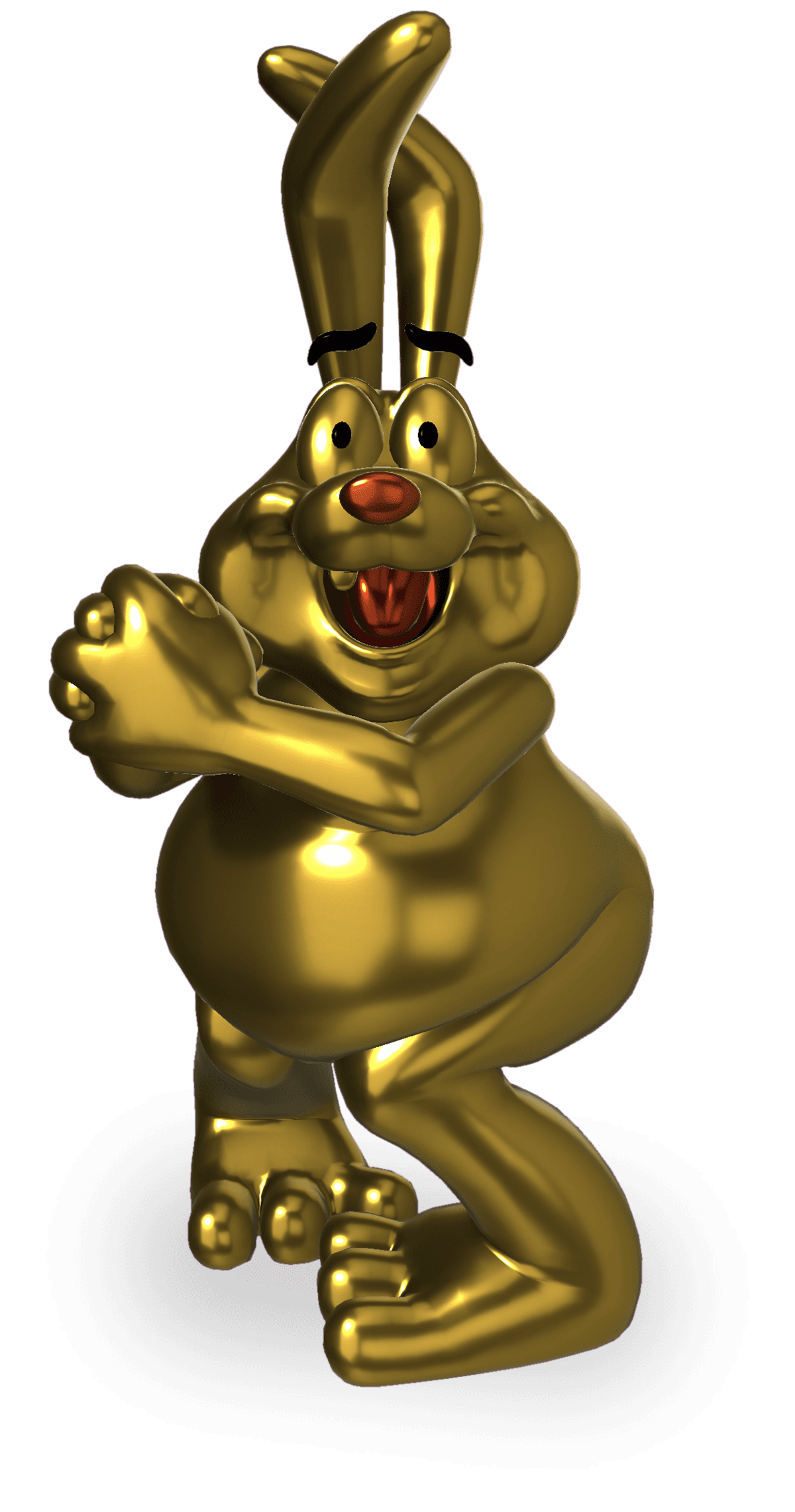 Tricky the Obese Bunny - Gold