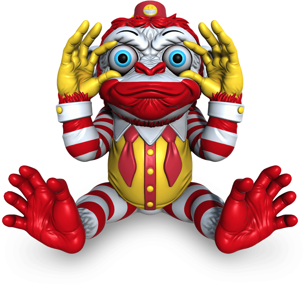 Seymour Evil Monkey – Yellow & Red image 1