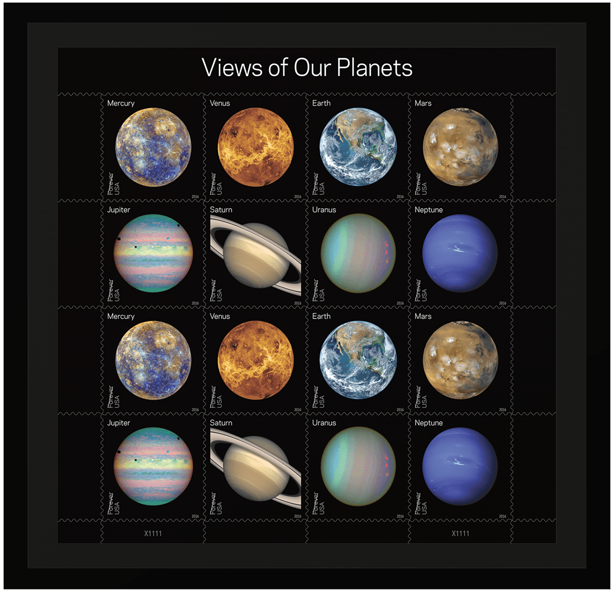 Views of Our Planets - Pane of 16 image 1