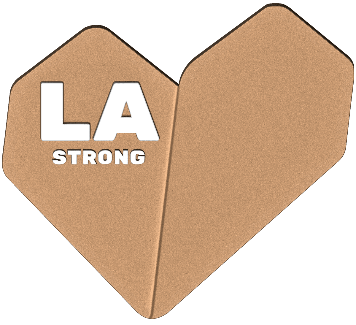 LA Strong - Tan Heart
