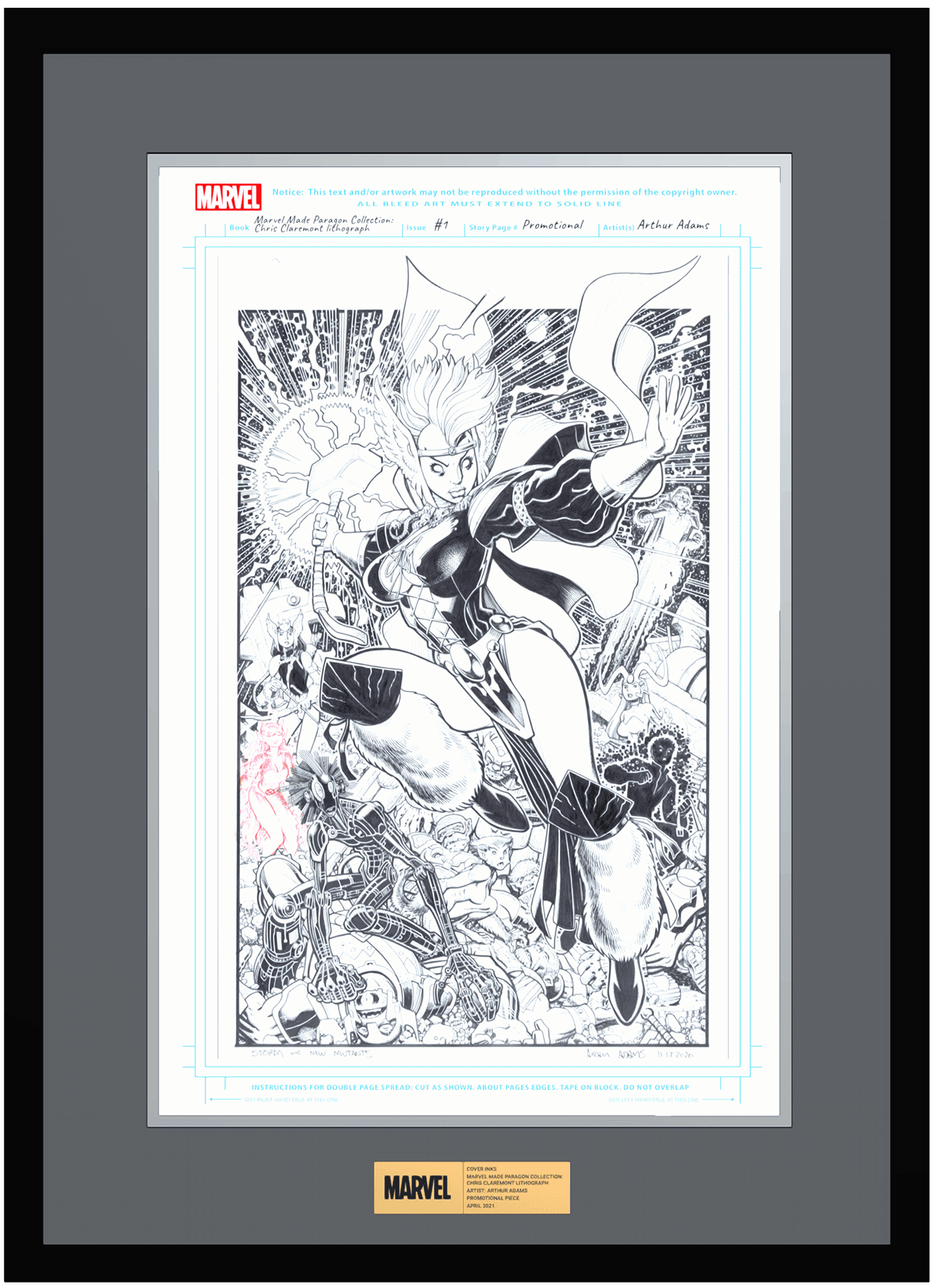 MARVEL MADE PARAGON COLLECTION: CHRIS CLAREMONT Lithograph #1 image 1