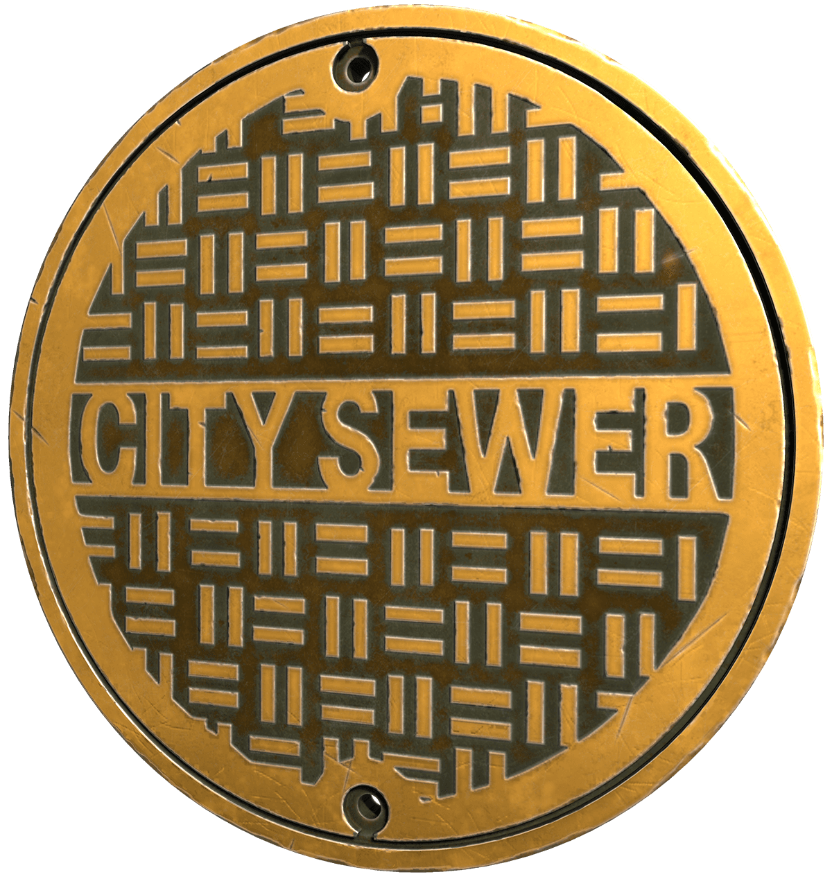 Sewer Manhole - Gold Collectible