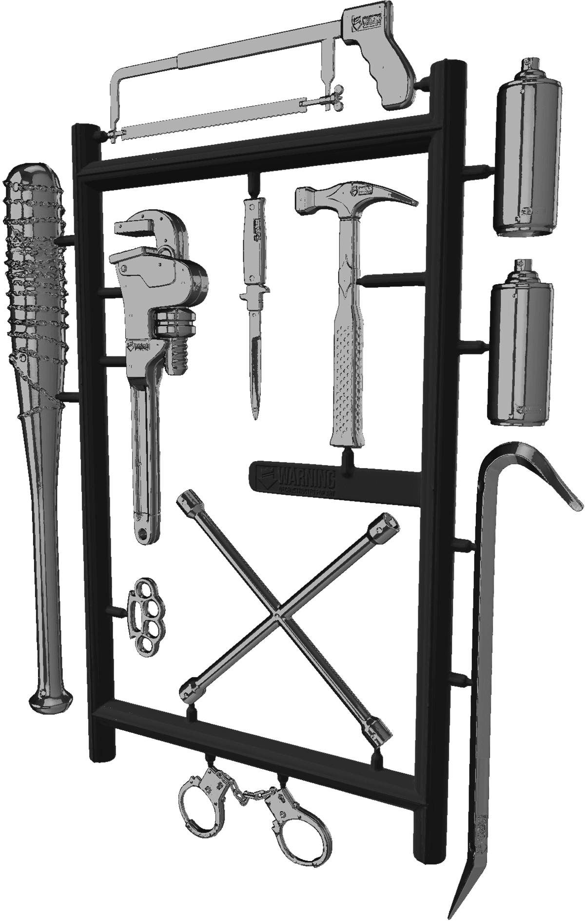 Weapon Racks – Silver Black image 1
