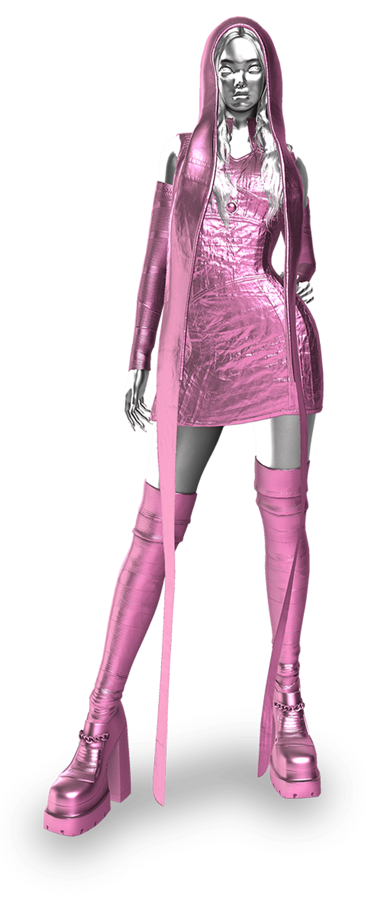 JENNIE Pink/Silver image 1