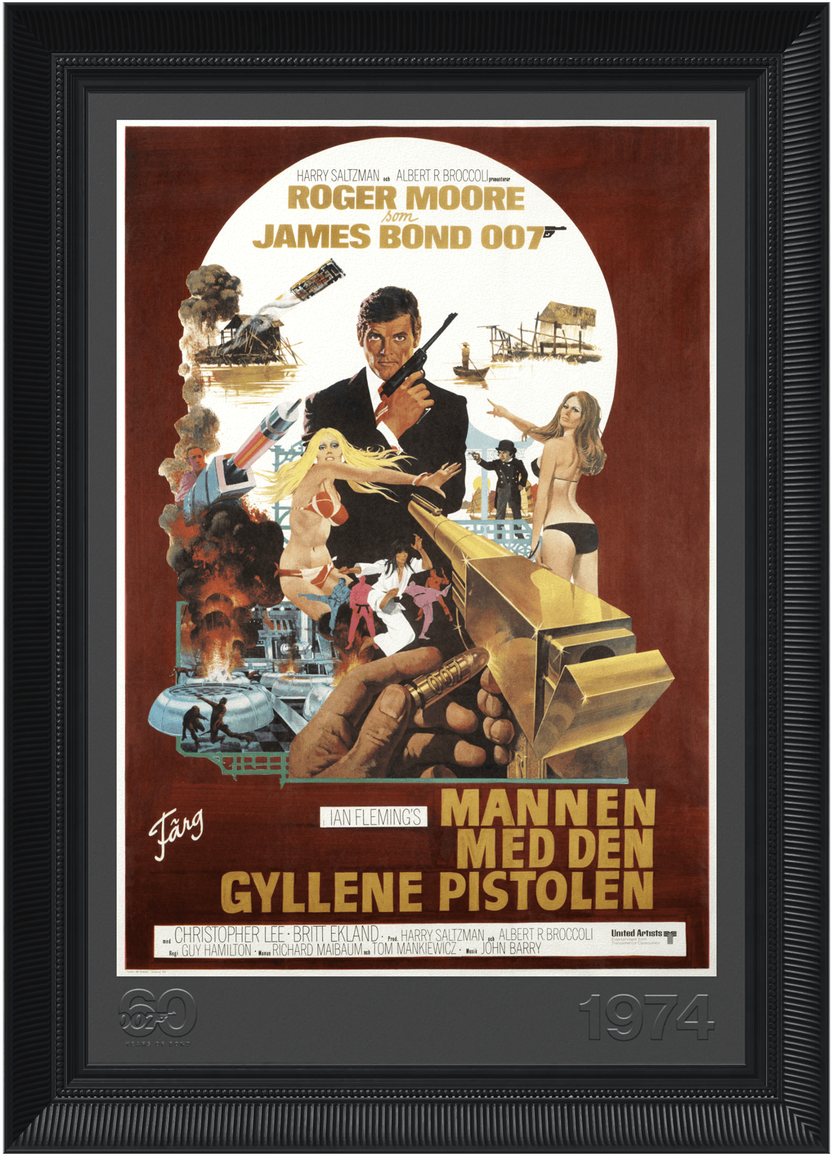 The Man With The Golden Gun - Swedish Poster