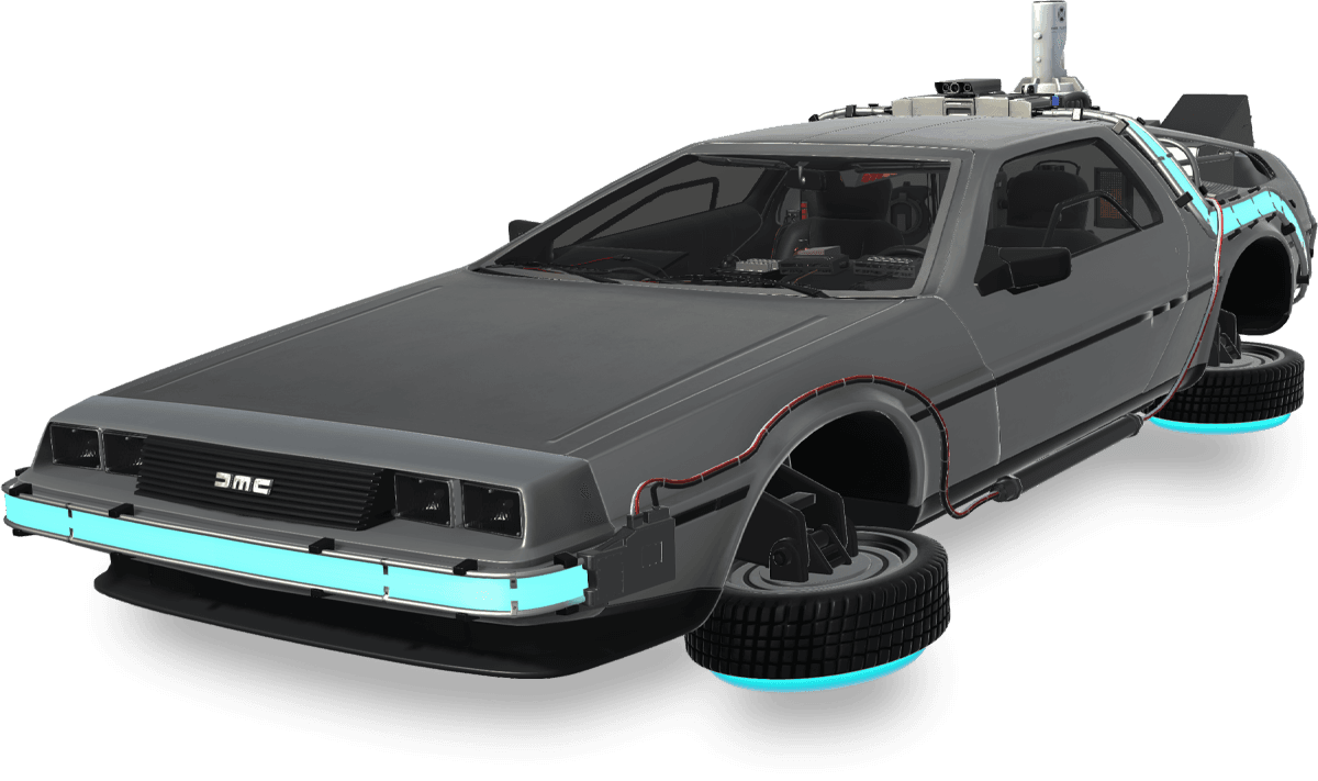 DeLorean Time Machine - Hovering Version image 1