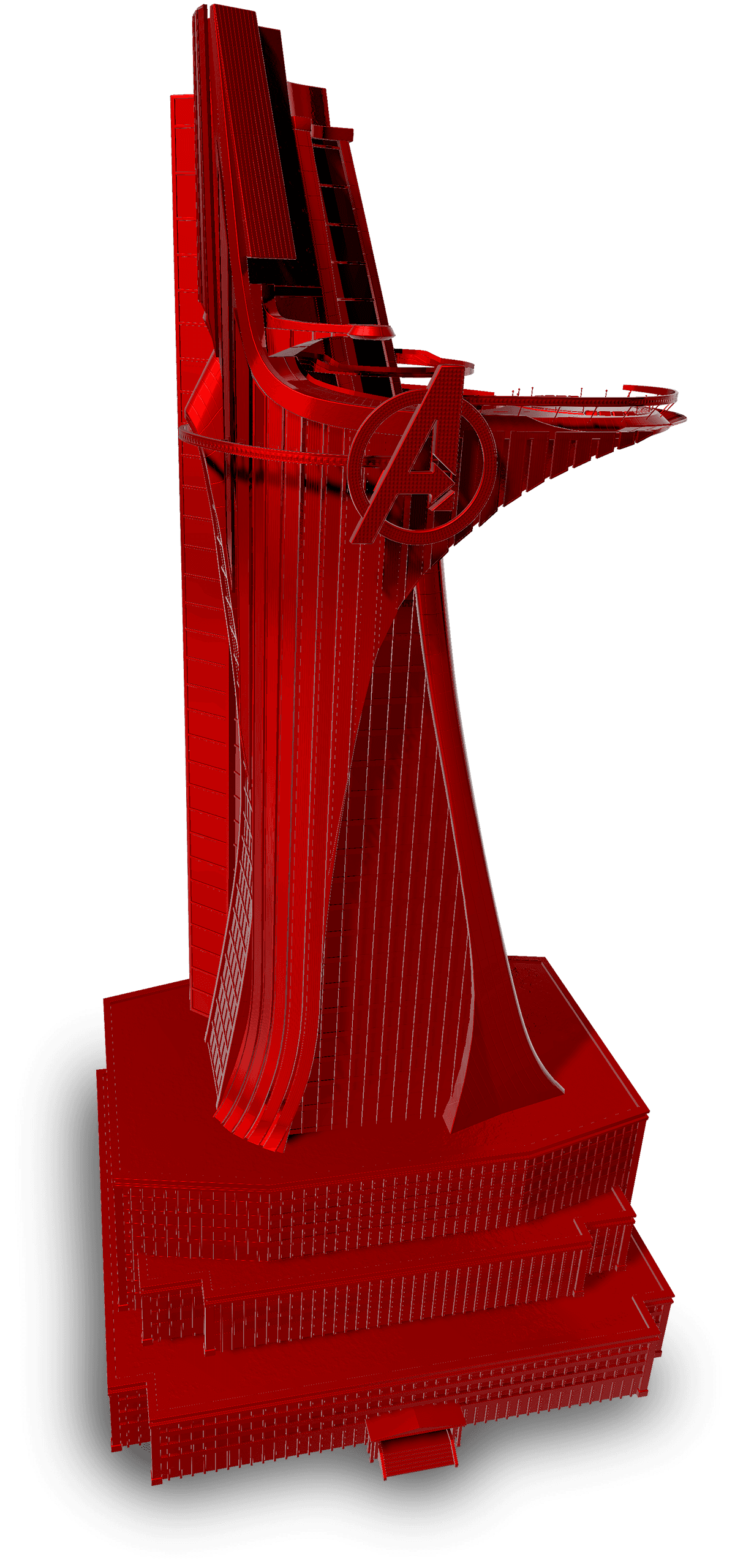 Avengers Tower - Marvel Metallic Red image 1