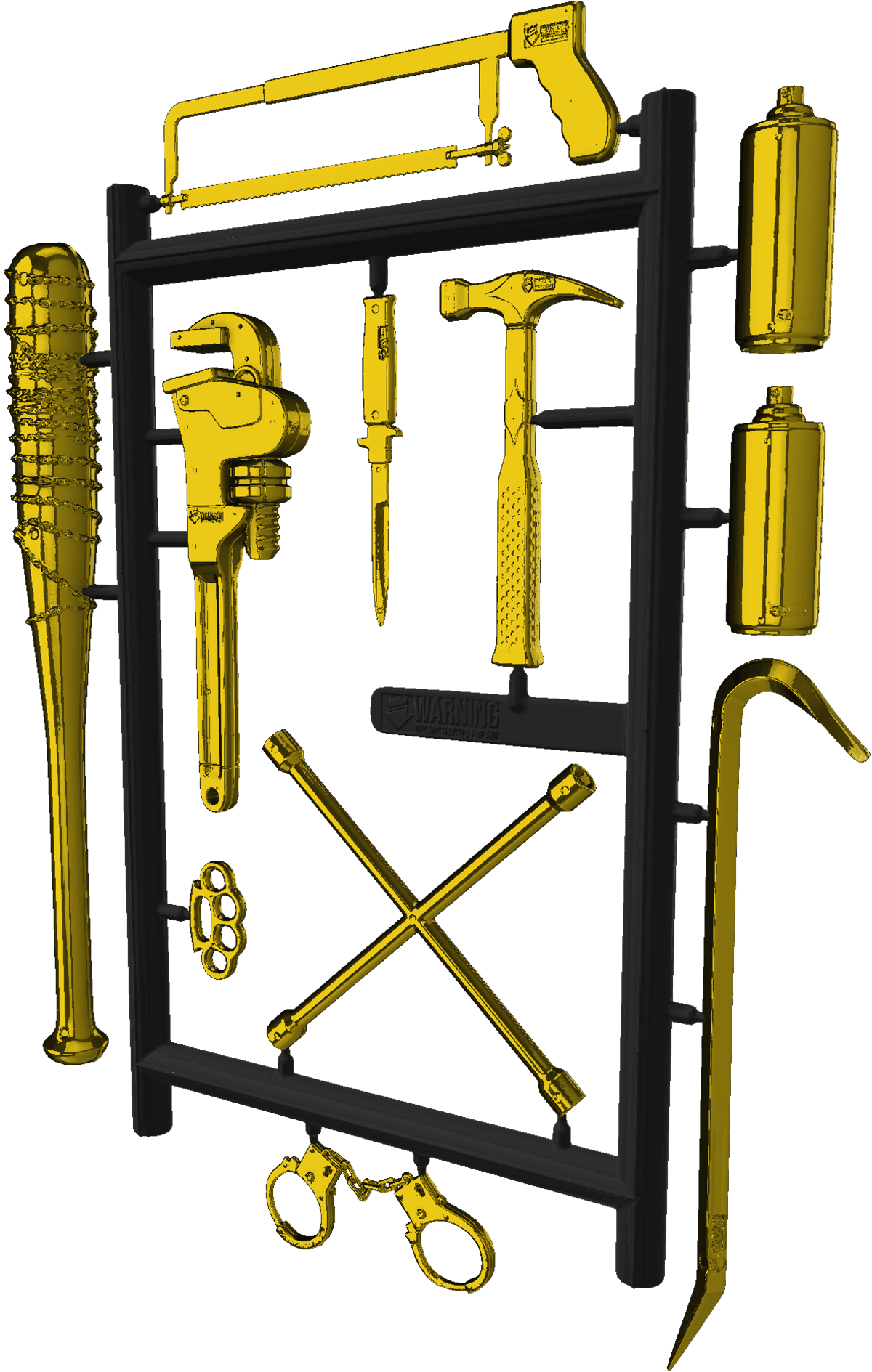 Weapon Racks – Gold Black image 1