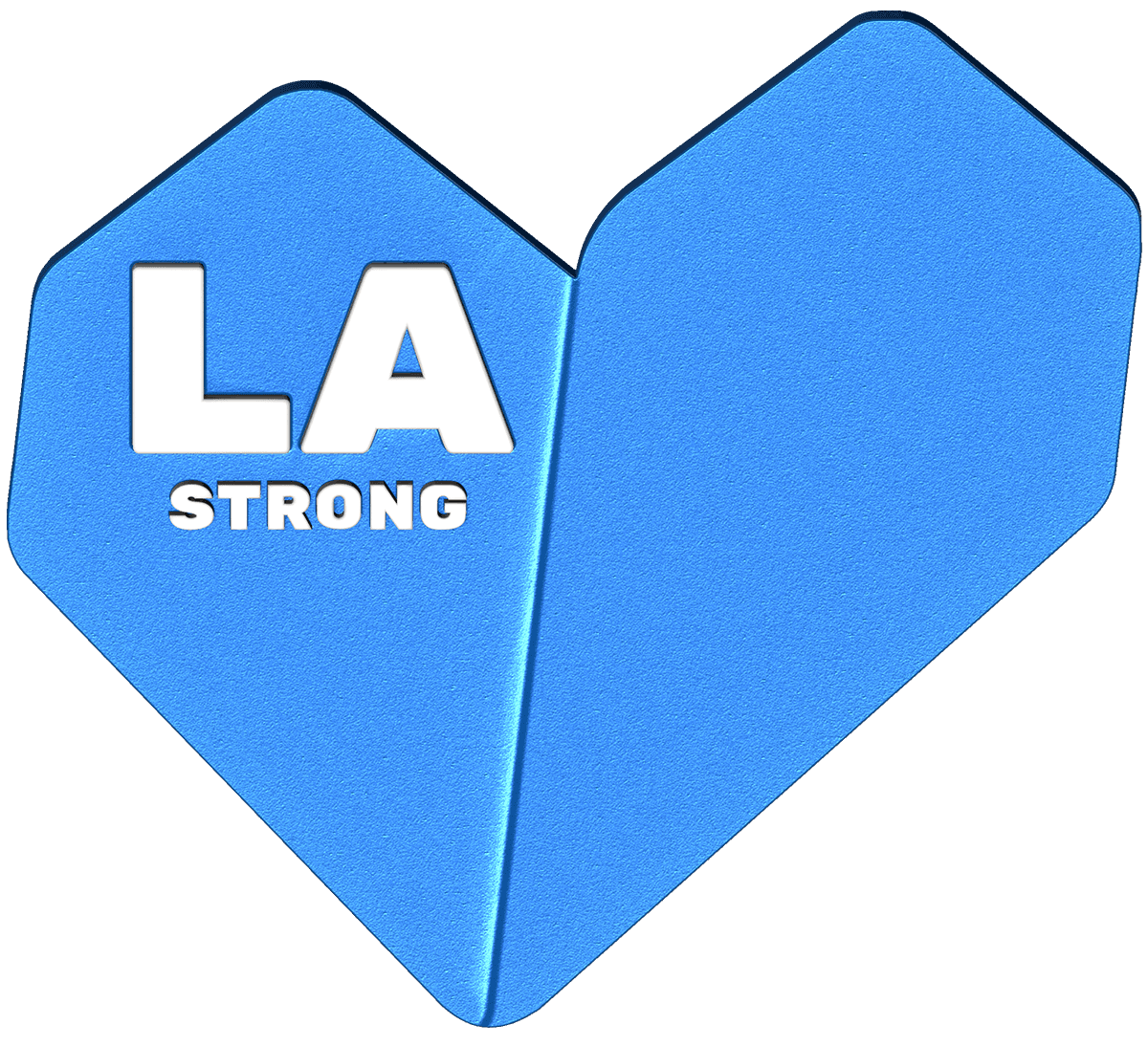 LA Strong - Blue Heart image 1