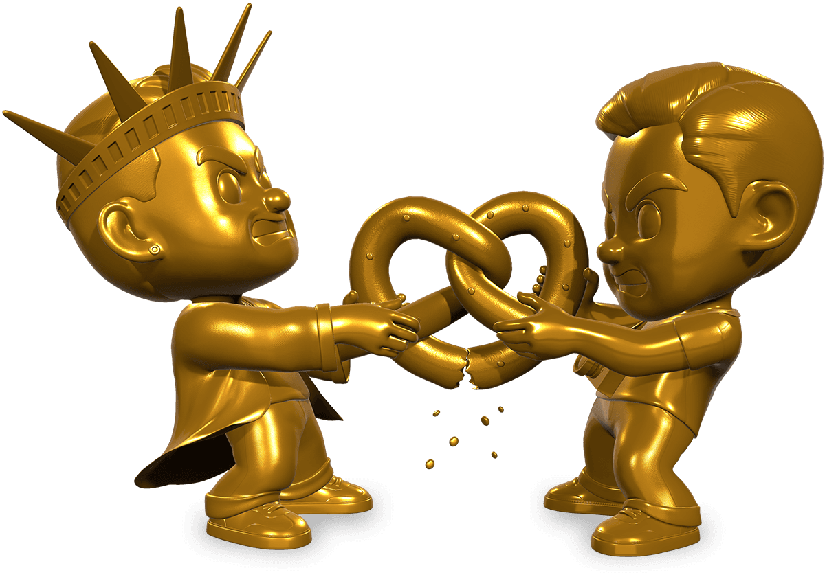 Pretzel Tug-of-War - Gold 收藏品
