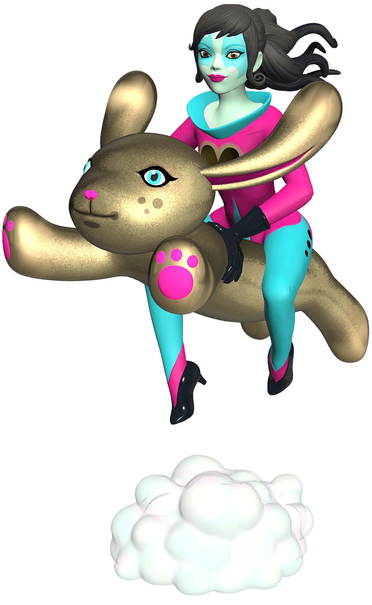 Tara McPherson: Gold Bunny Rider image 7