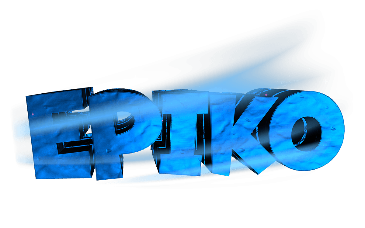 Epiko Logo - Blue Metallic