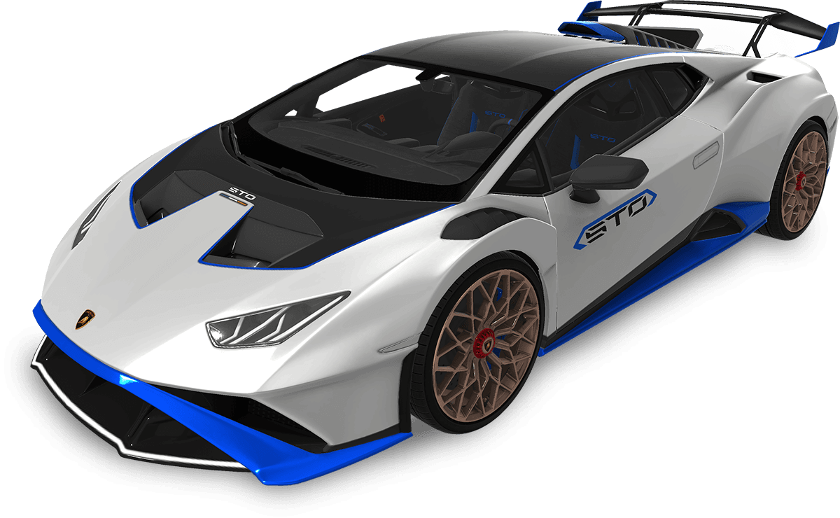 Huracán STO - Bianco Asopo/Blu Le Mans image 1