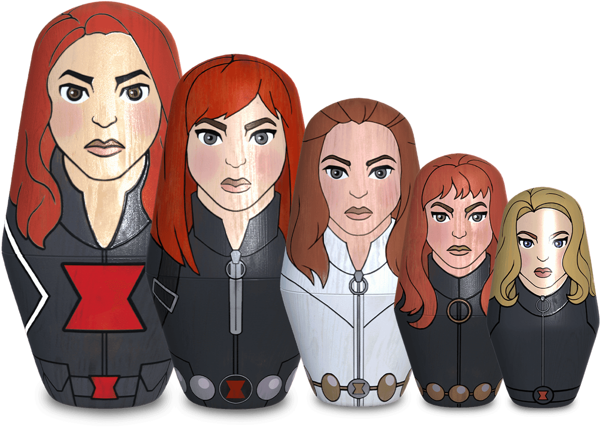 Black Widow Nesting Doll