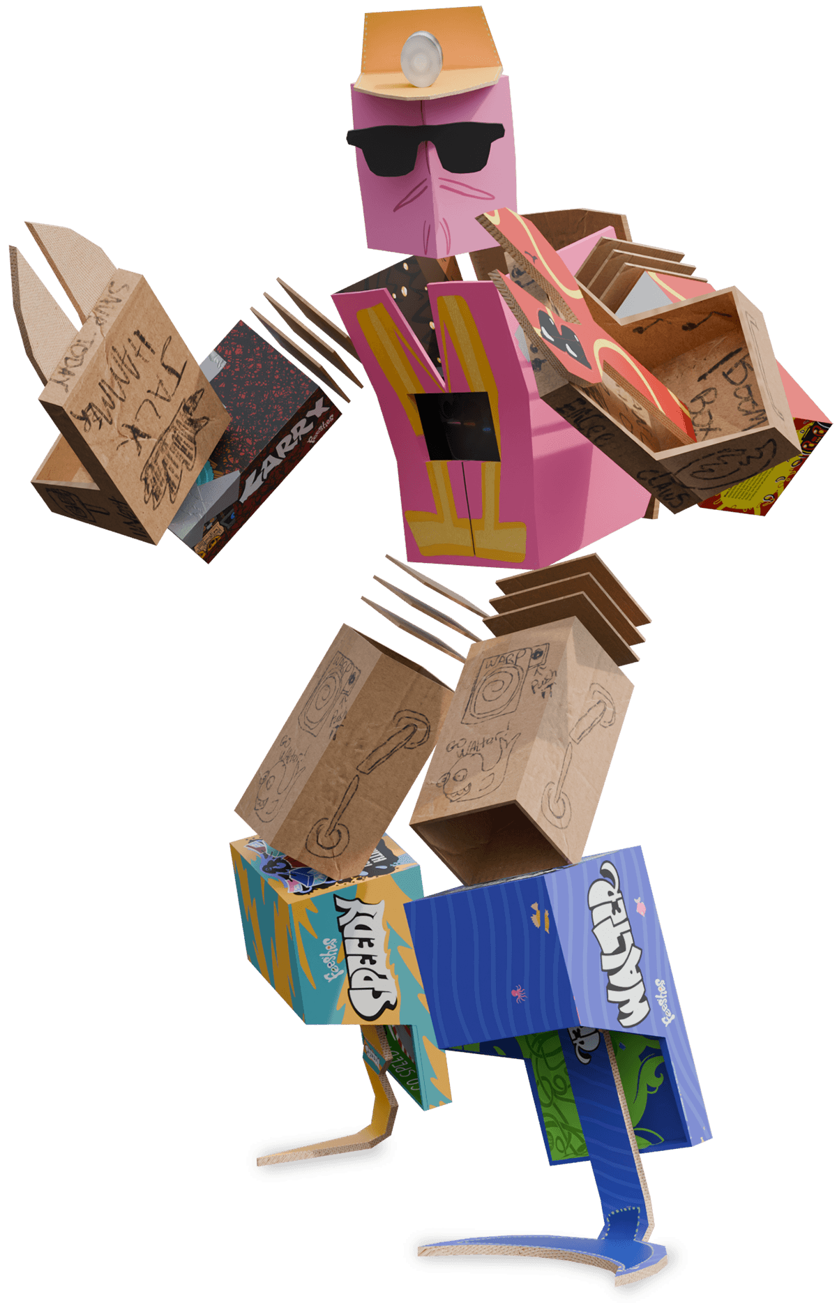 The Feesh Force 5 Box Robot