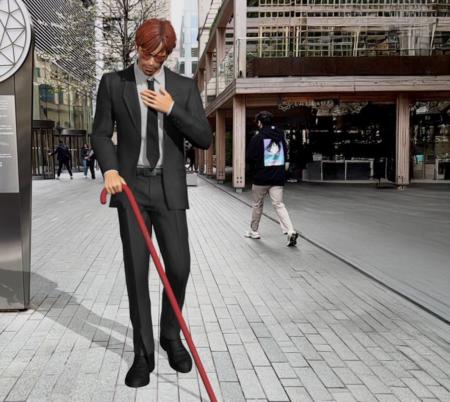 Daredevil collectible in augmented reality