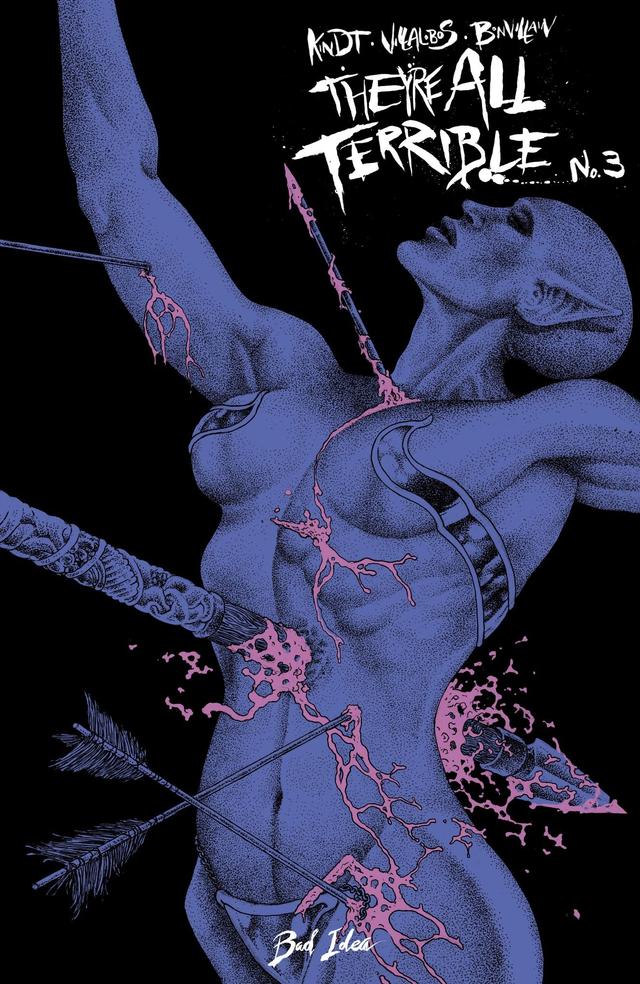 Cover for THEY'RE ALL TERRIBLE issue 3