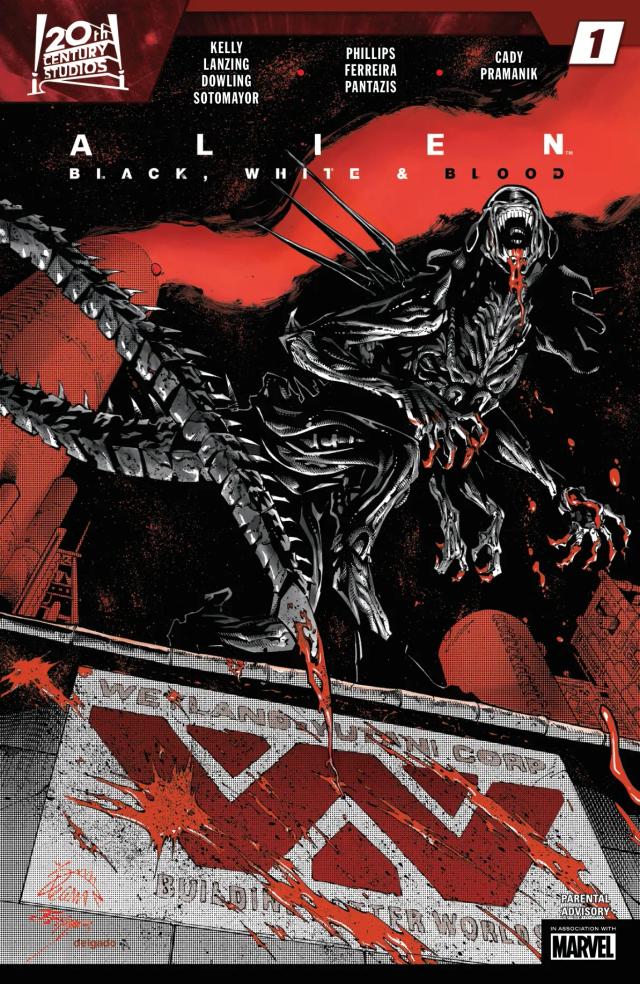 Cover for Alien: Black, White & Blood issue 1