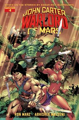 Cover for comic book series called John Carter, Warlord of Mars