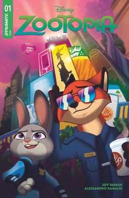 Cover for comic book series called Zootopia