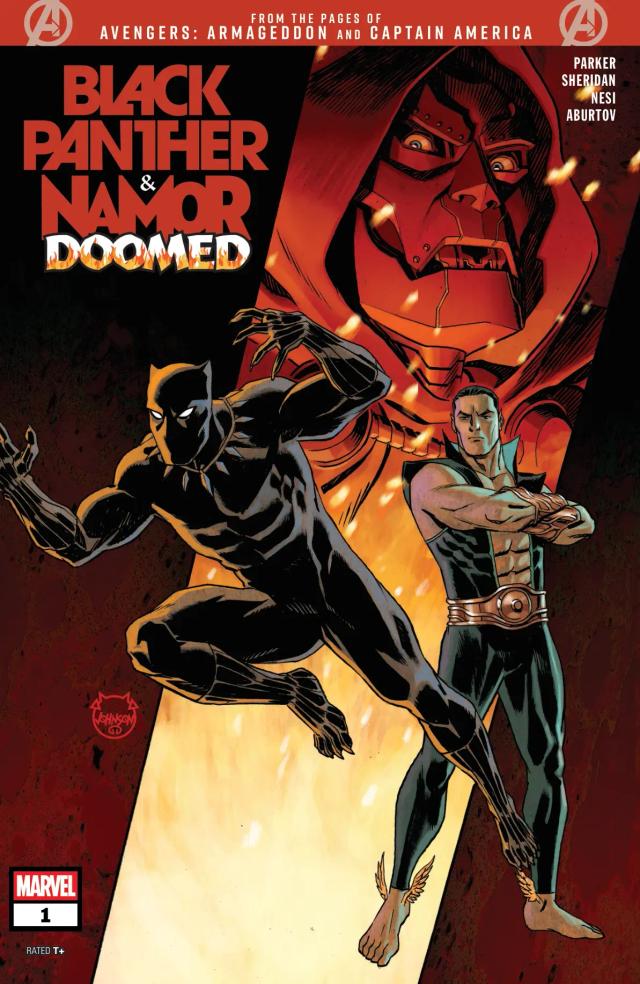 Cover for Black Panther/Namor: Doomed issue 1