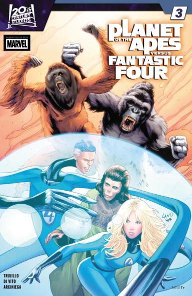 Cover for Planet Of The Apes Vs. Fantastic Four issue number 3
