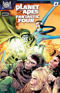 Cover for Planet Of The Apes Vs. Fantastic Four issue number 4