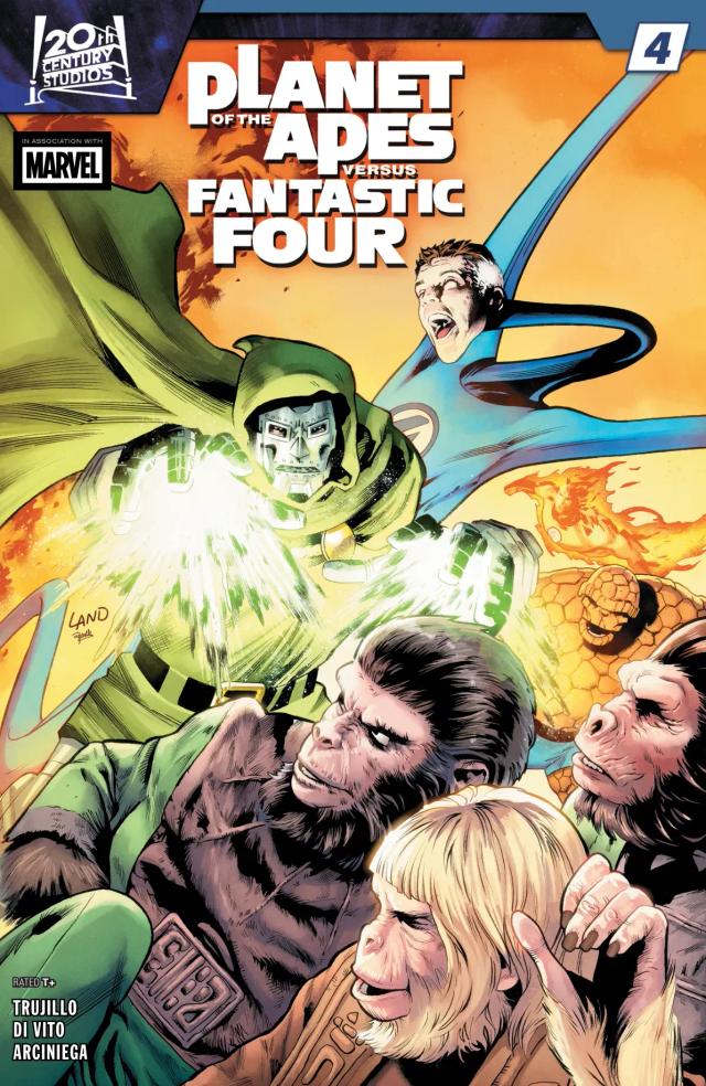 Cover for Planet Of The Apes Vs. Fantastic Four issue 4