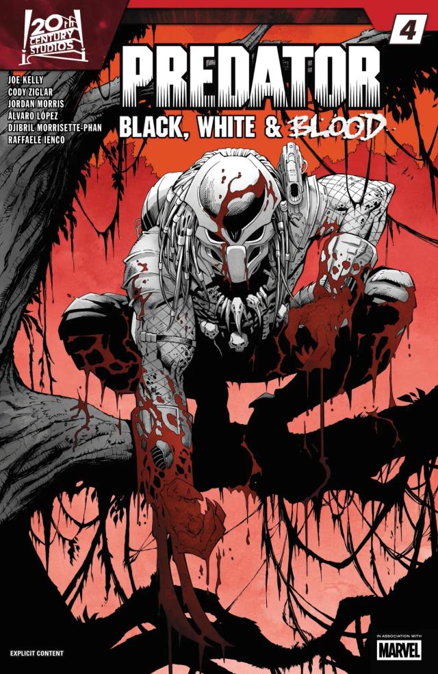 Cover for Predator: Black, White & Blood issue 4