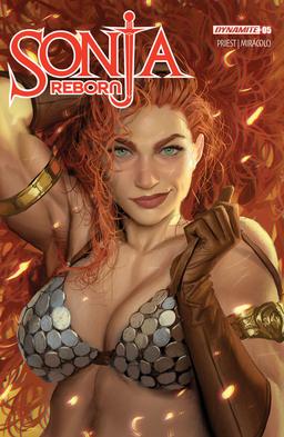 Cover for comic book series called Sonja Reborn