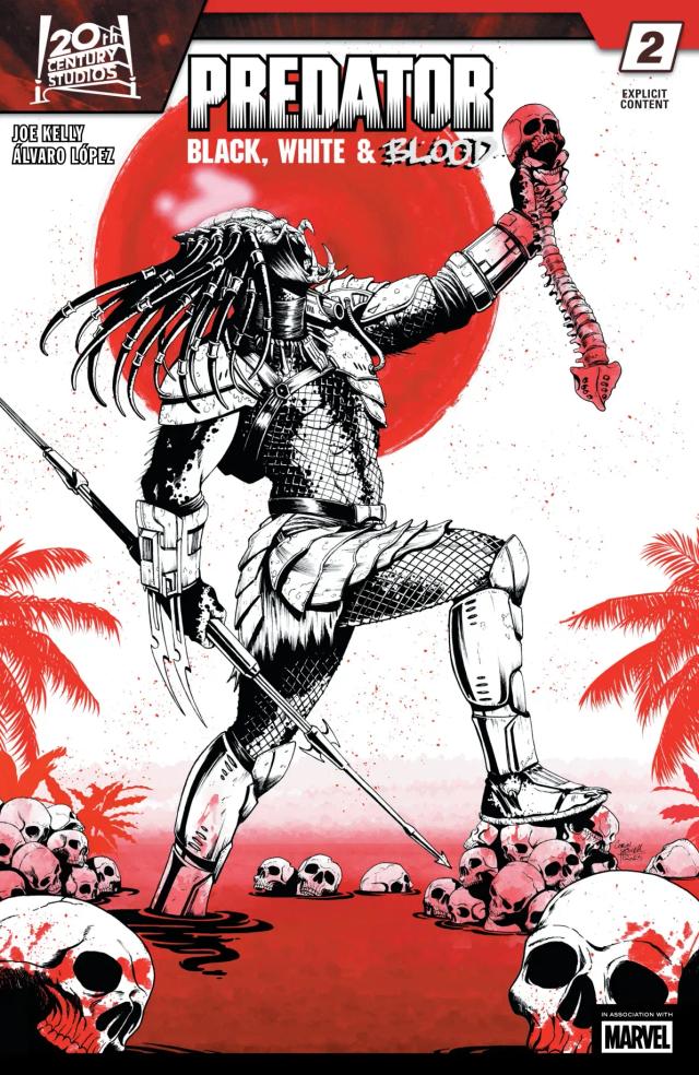 Cover for Predator: Black, White & Blood issue 2
