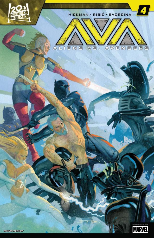 Cover for Aliens Vs. Avengers issue 4
