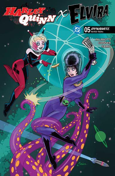 Cover for Harley Quinn X Elvira issue number 5