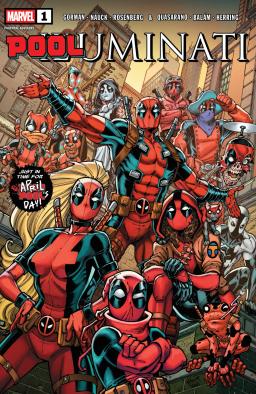 Cover for comic book series called Pooluminati