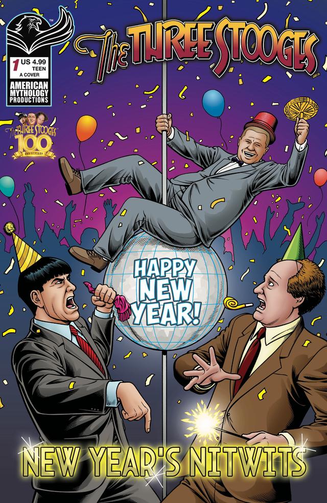 Cover for The Three Stooges: New Year's Nitwits issue 1