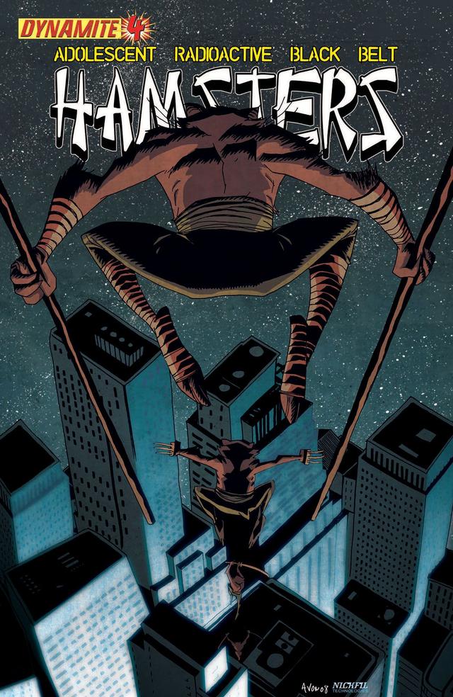 Cover for Adolescent Radioactive Black Belt Hamsters issue 4