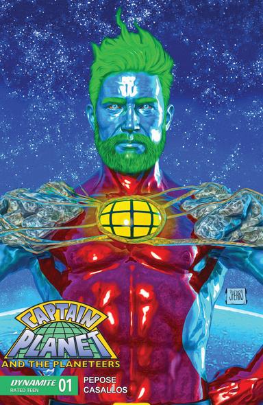 Cover for comic book series called Captain Planet