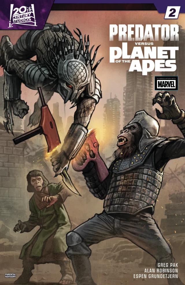 Cover for Predator Vs. The Planet Of The Apes issue 2