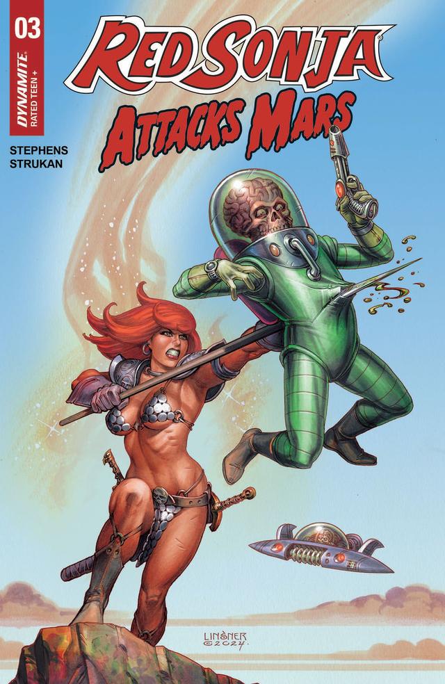 Cover for Red Sonja Attacks Mars issue 3