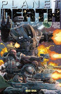 Cover for comic book series called PLANET DEATH