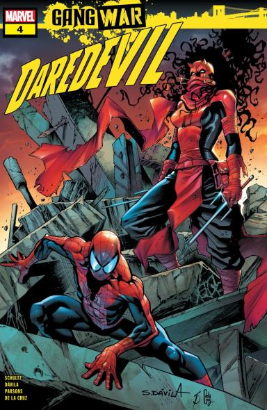 Cover for comic book series called Daredevil: Gang War