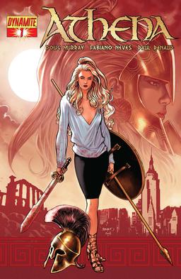 Cover for comic book series called Athena