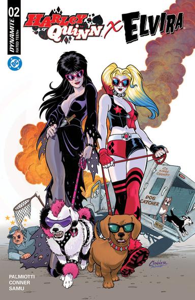 Cover for Harley Quinn X Elvira issue number 2