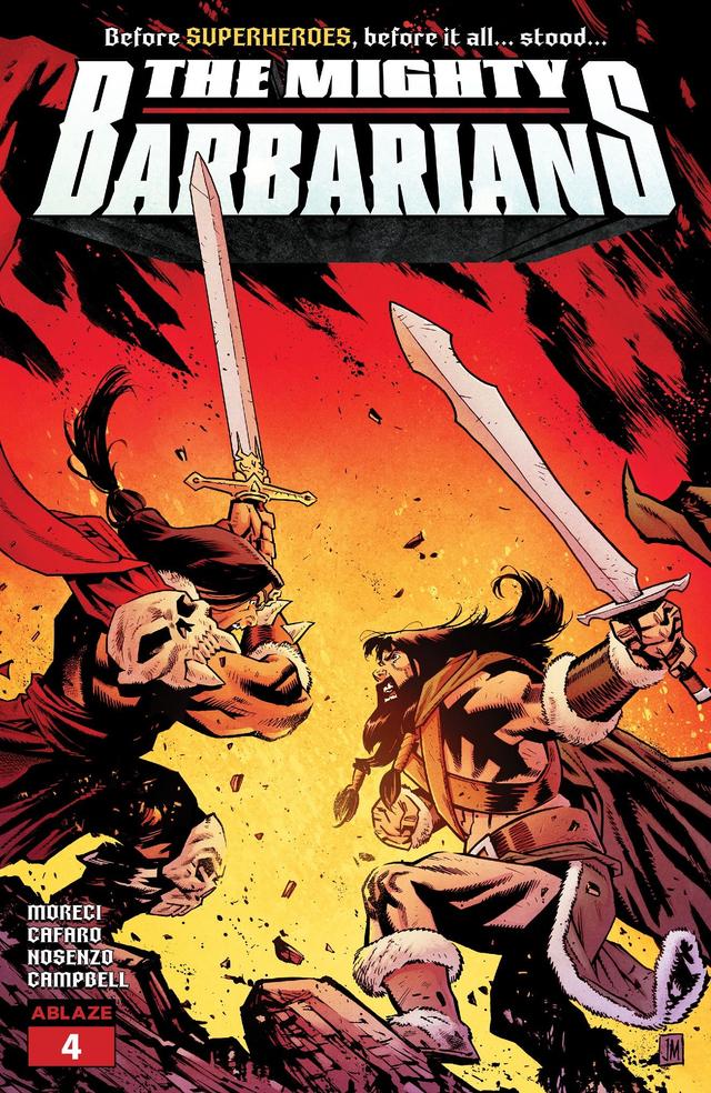 Cover for The Mighty Barbarians issue 4