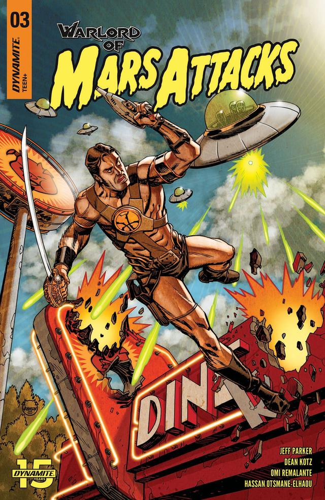 Cover for Warlord of Mars Attacks issue 3