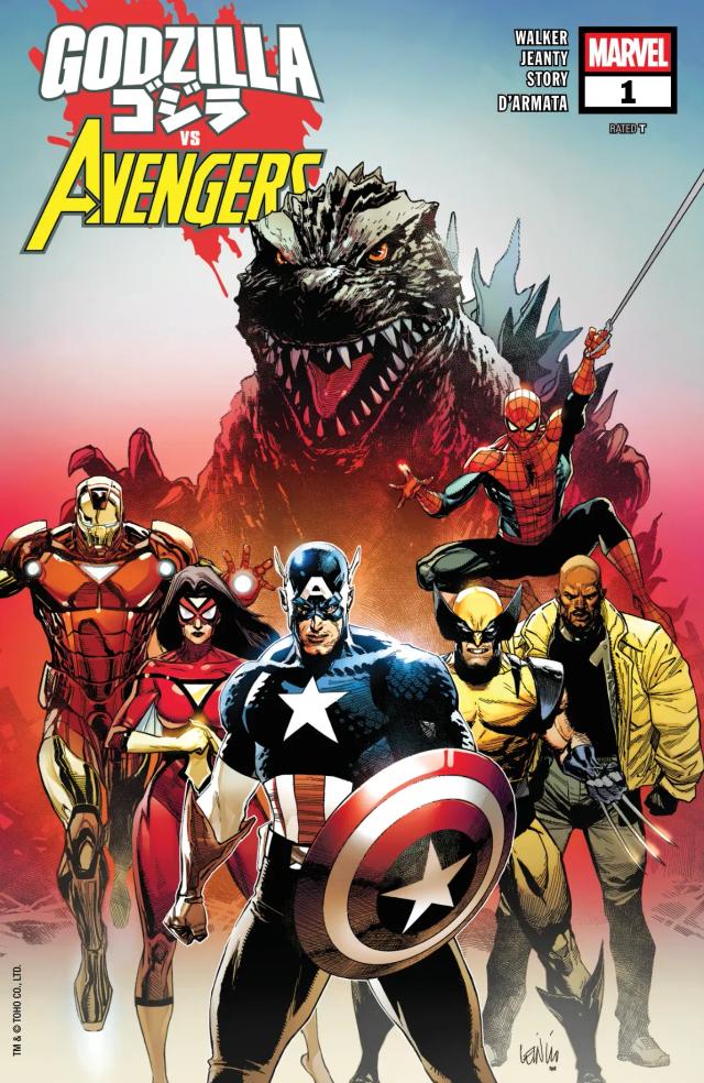Cover for Godzilla Vs. Avengers issue 1