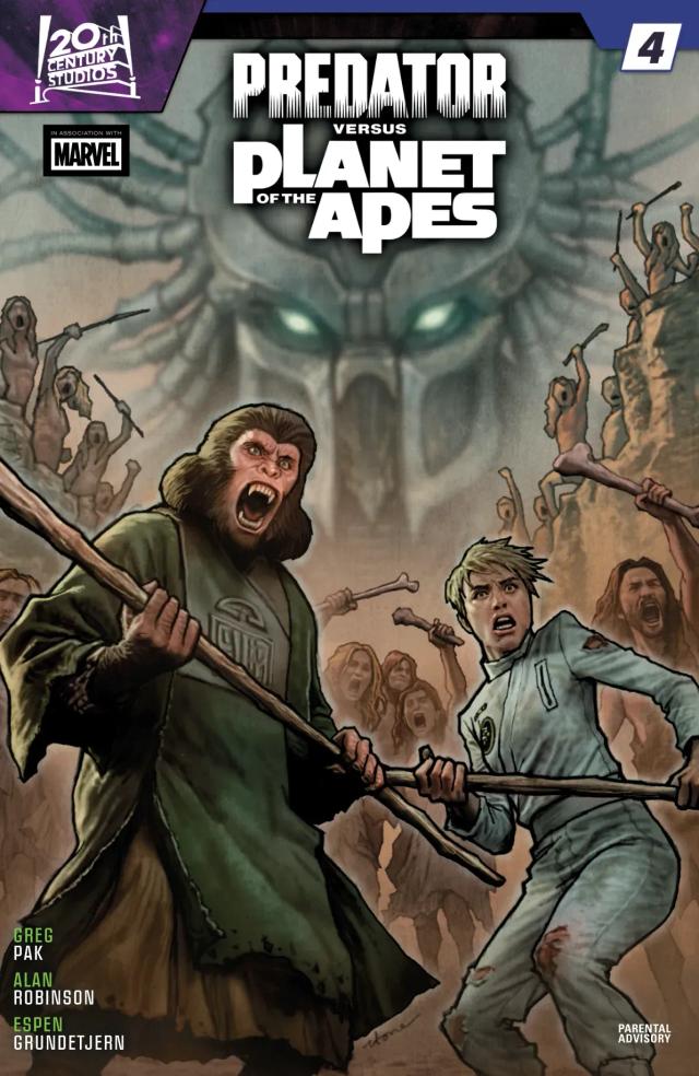 Cover for Predator Vs. The Planet Of The Apes issue 4
