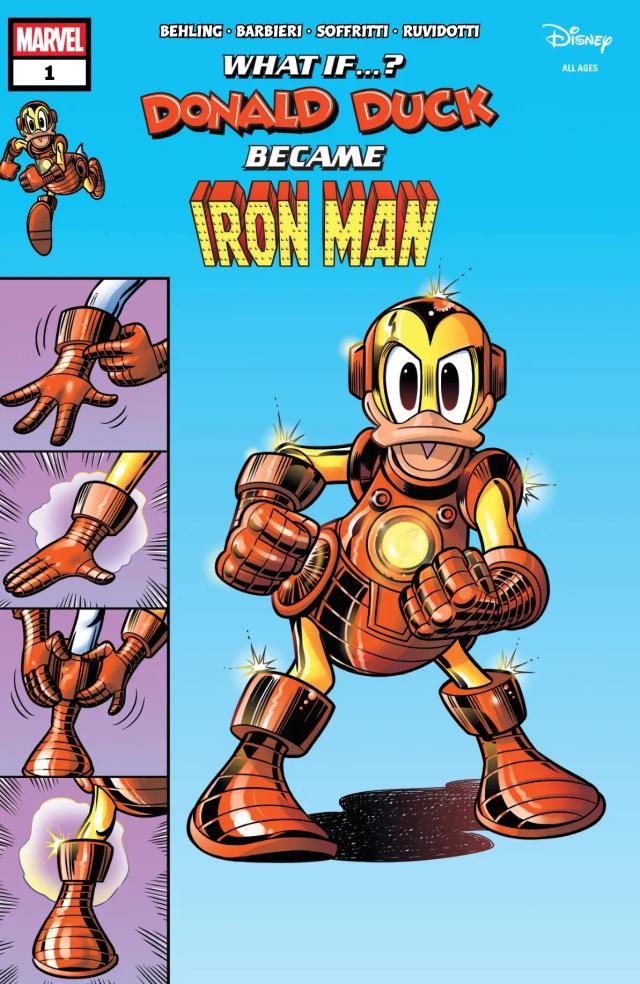 Cover for Marvel & Disney: What If…? Donald Duck Became Iron Man issue 1